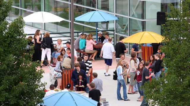 a well attended event on the Upper Plaza