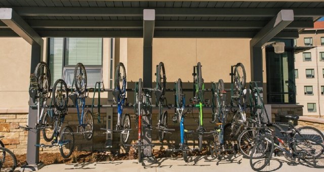 picture of bike rack in alpine